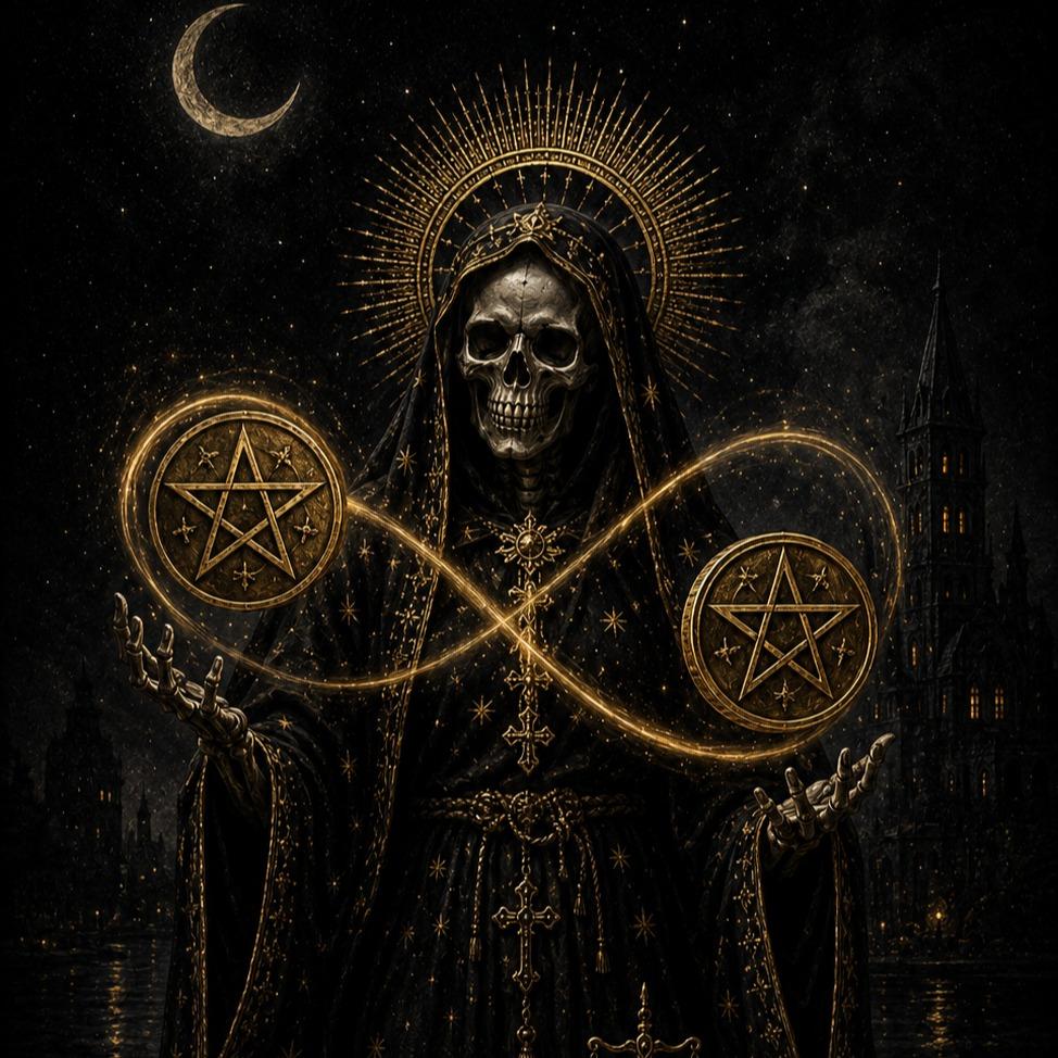 Tarot Místico Santa Muerte - 78 Arcanos Rider