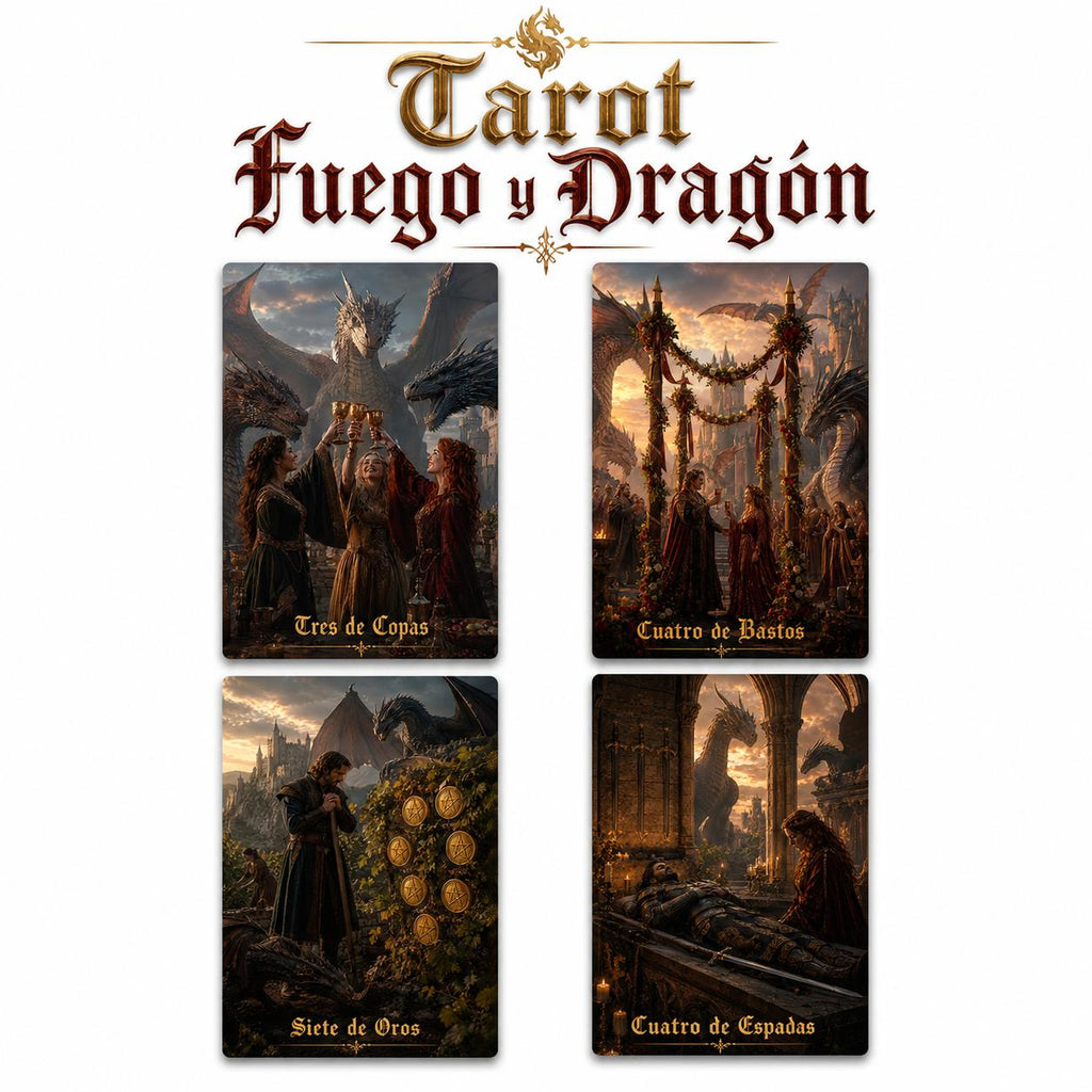 Tarot Fuego y Dragón - 78 Arcanos Rider