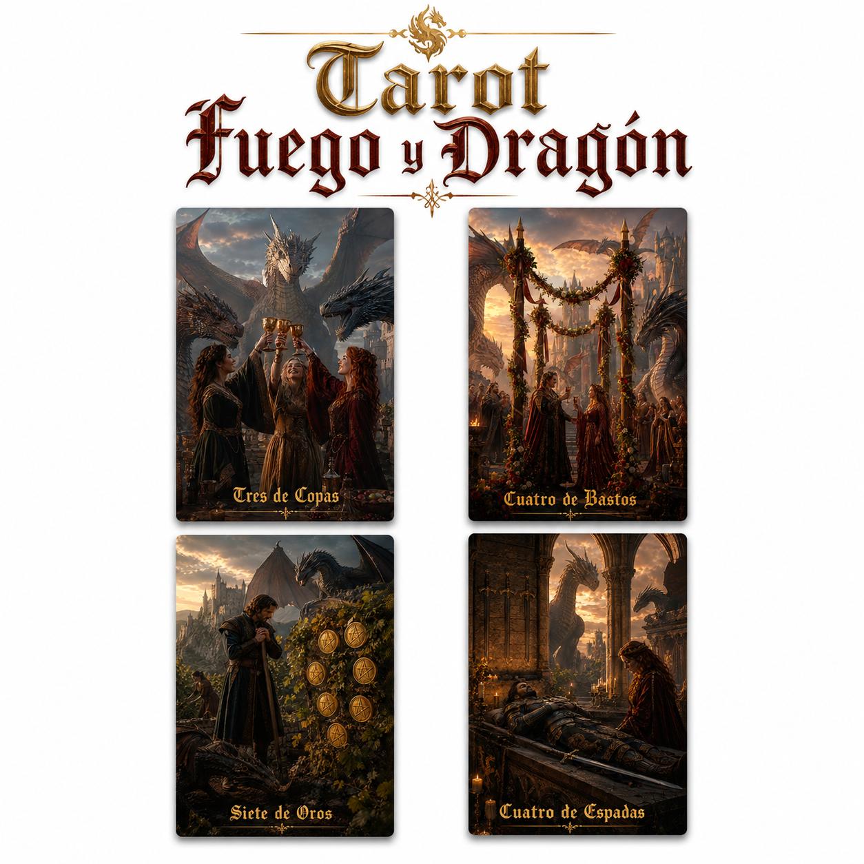 Tarot Fuego y Dragón - 78 Arcanos Rider