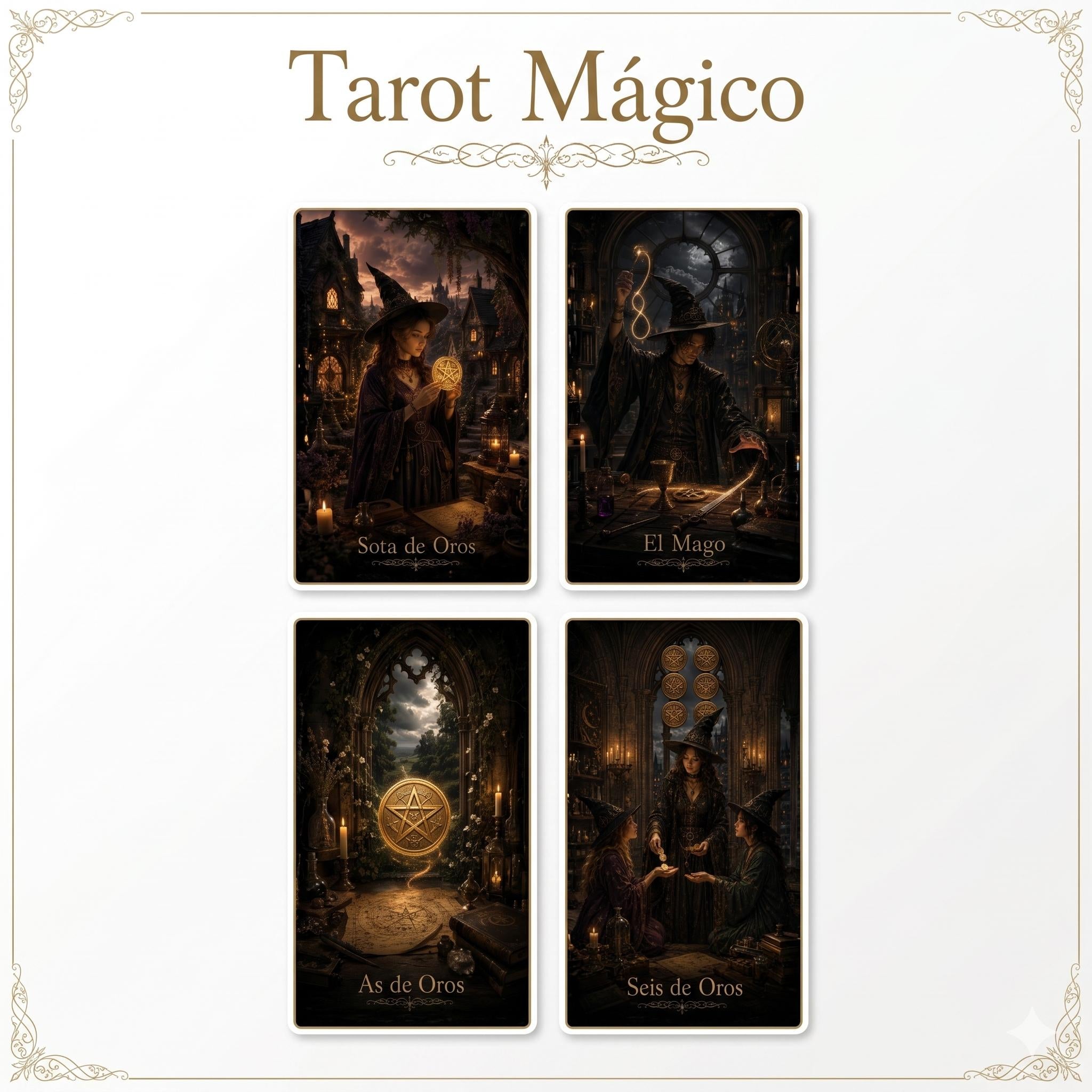 Tarot Mágico Brujas y Brujos - 78 Arcanos Rider
