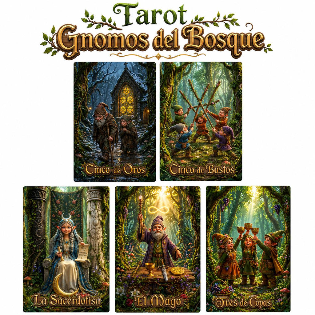 Tarot Gnomos del Bosque - 78 Arcanos Rider
