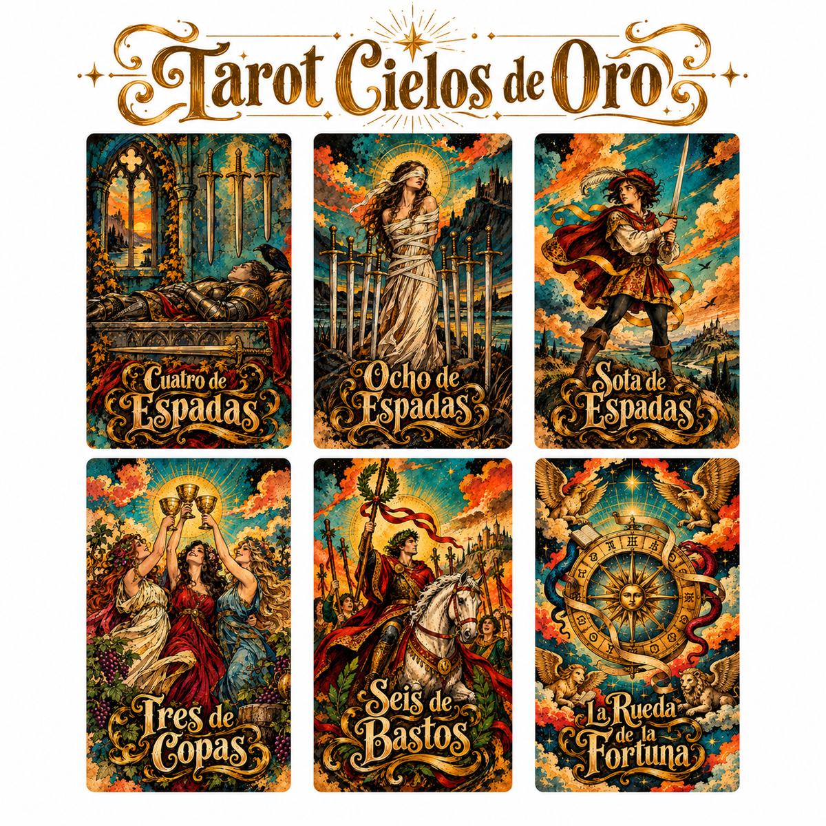 Tarot Cielos de Oro - 78 Arcanos Rider