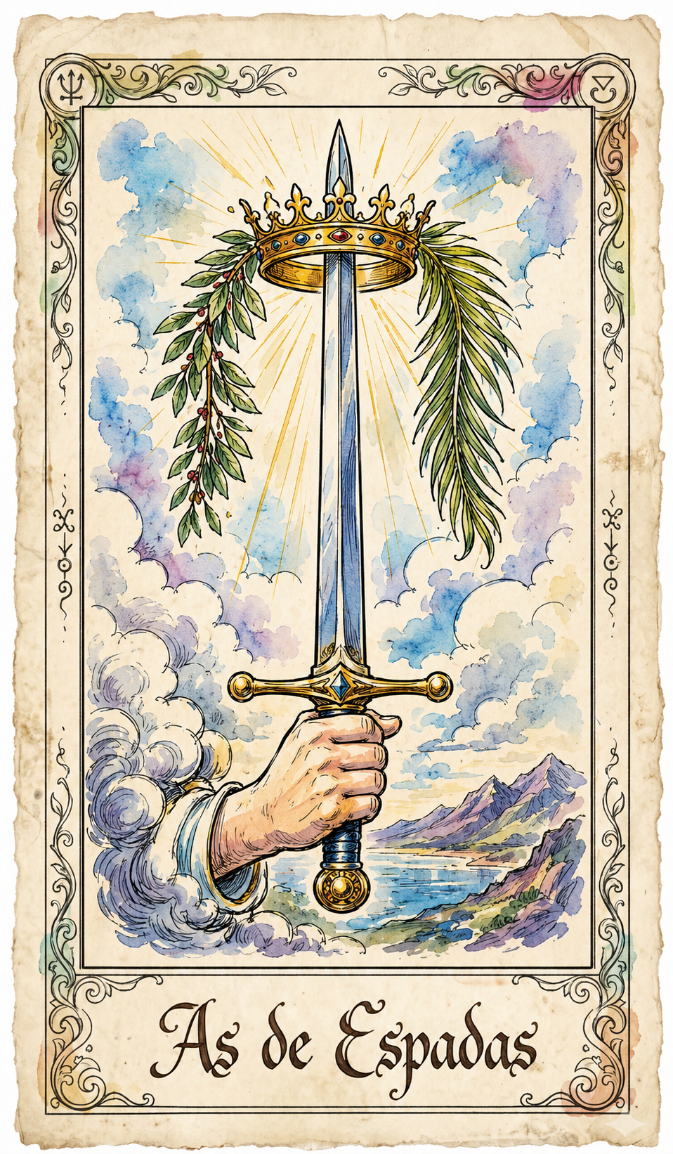 Tarot Acuarela Vibrante - 78 Arcanos Rider