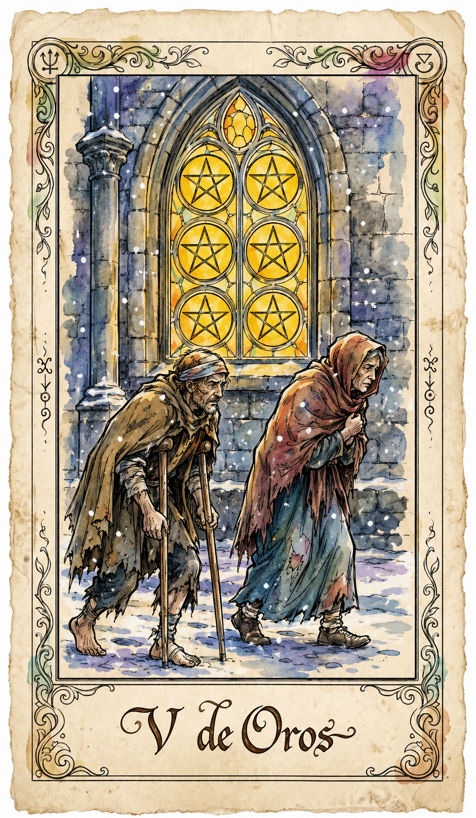 Tarot Acuarela Vibrante - 78 Arcanos Rider