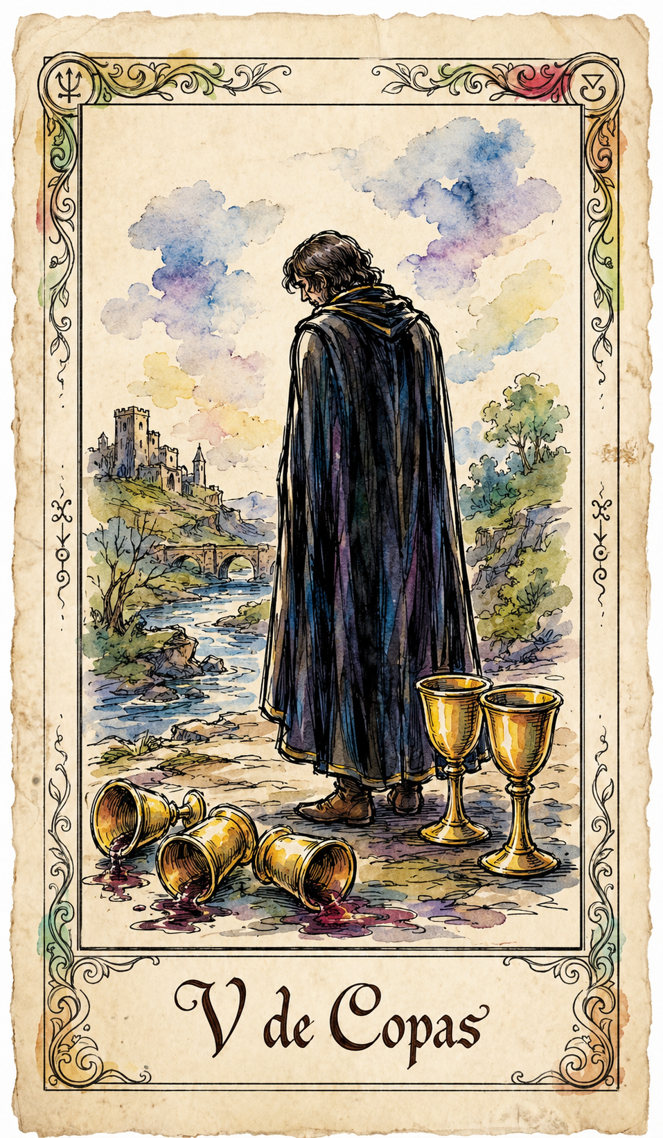 Tarot Acuarela Vibrante - 78 Arcanos Rider