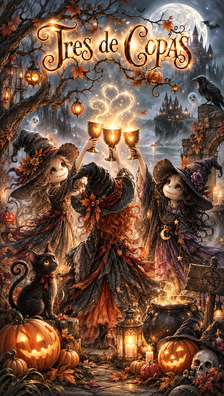 Tarot del Castillo de Halloween - 78 Arcanos Rider