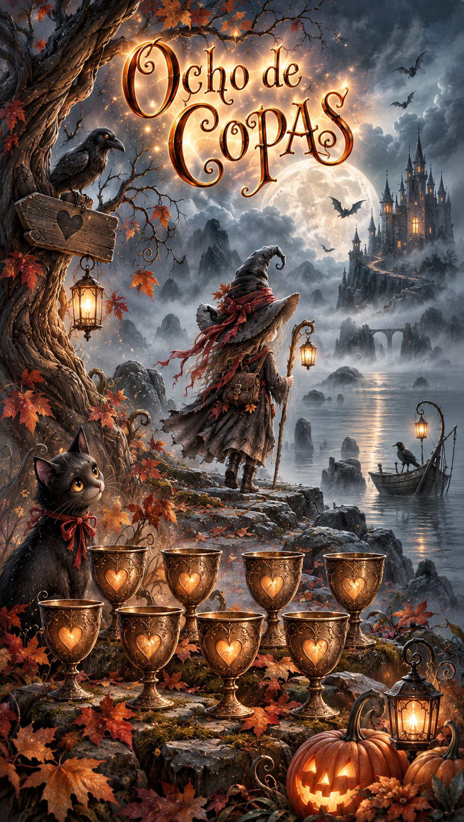 Tarot del Castillo de Halloween - 78 Arcanos Rider