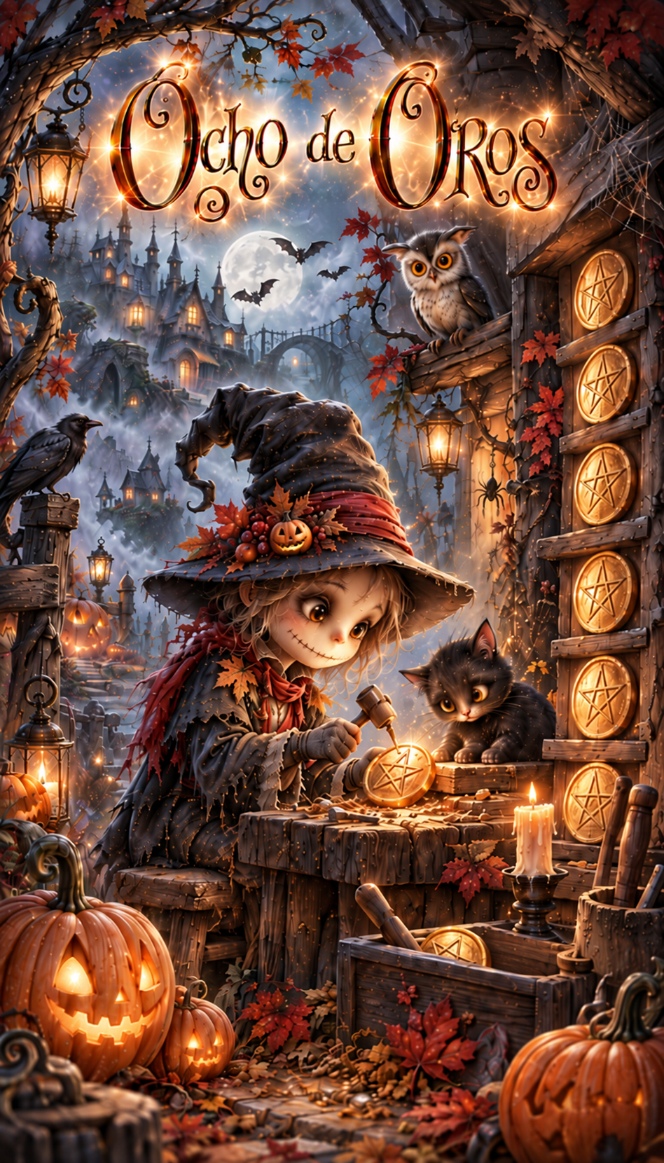 Tarot del Castillo de Halloween - 78 Arcanos Rider