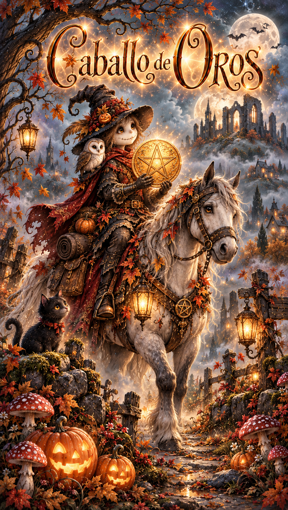 Tarot del Castillo de Halloween - 78 Arcanos Rider