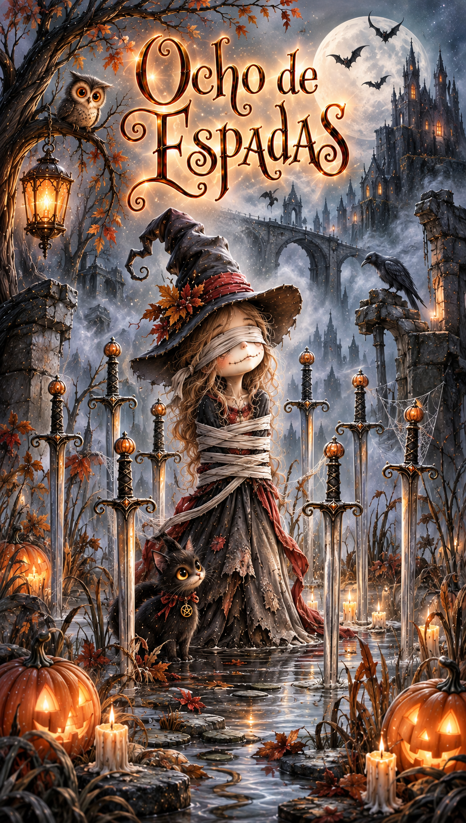 Tarot del Castillo de Halloween - 78 Arcanos Rider