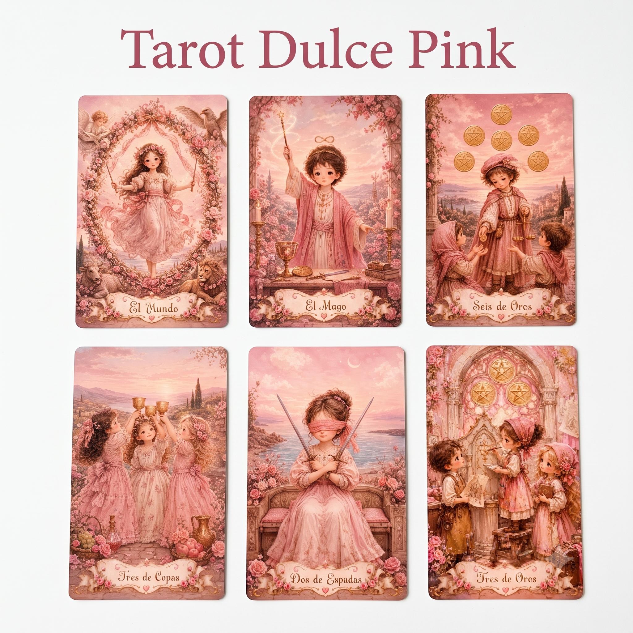 Tarot Dulce Pink - 78 Arcanos Rider